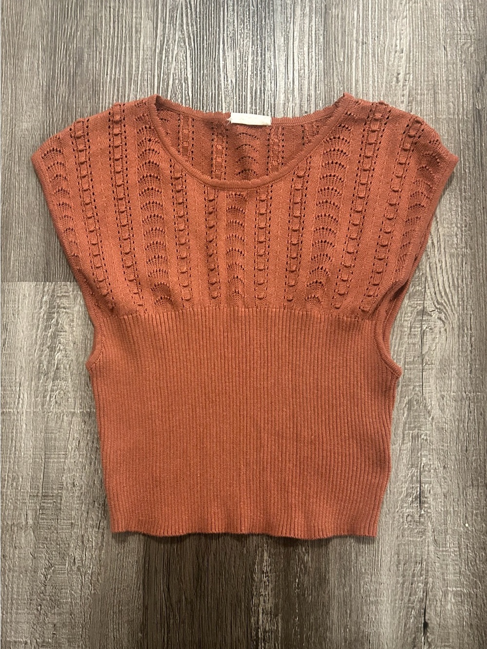 Free People Boho Knit Top Dreamy Cottagecore Sweater